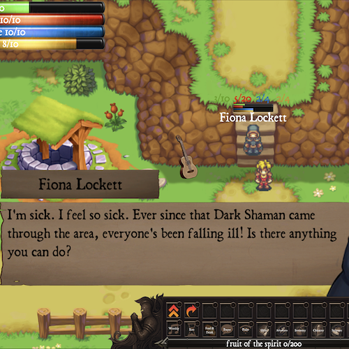 video game screenshot of NPC interaction